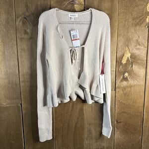 Freshman Cardigan Sweater, XS, Irish Cream